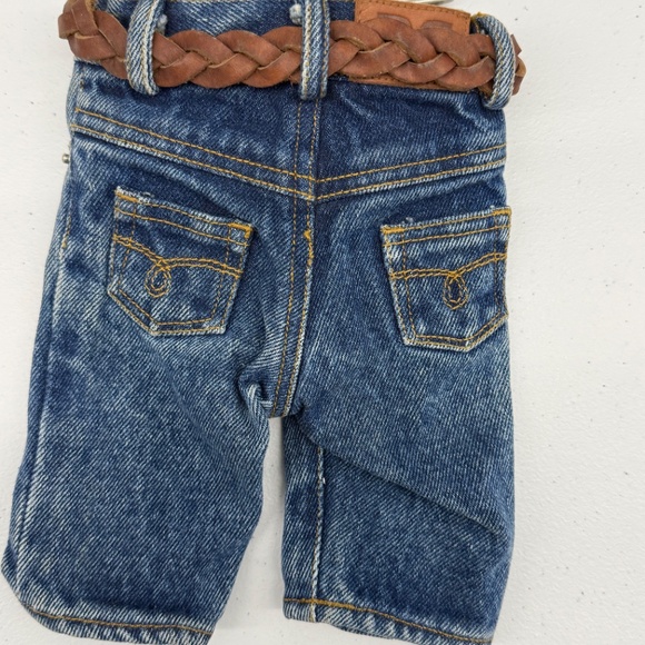 Vintage Ralph Lauren RRL Blue Denim bear pants miniture - Picture 2 of 7
